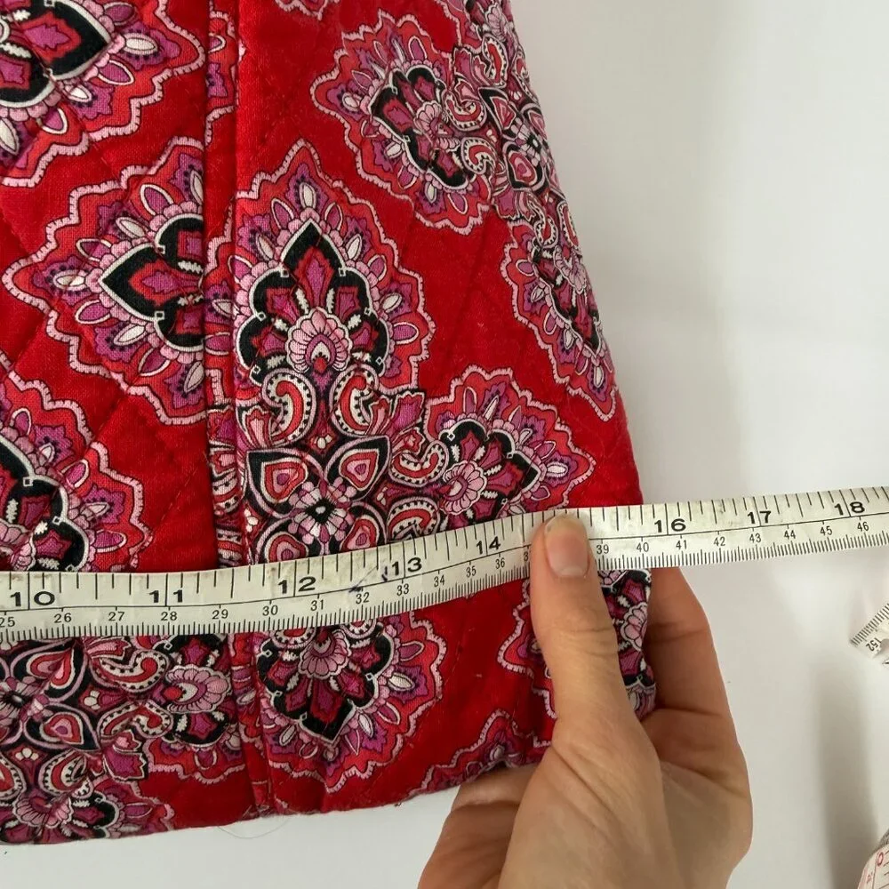 Vera Bradley Curvy Tote Red 